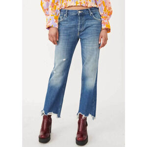 Free People Maggie Mid Rise Straight-Leg Jeans NWT Size 28